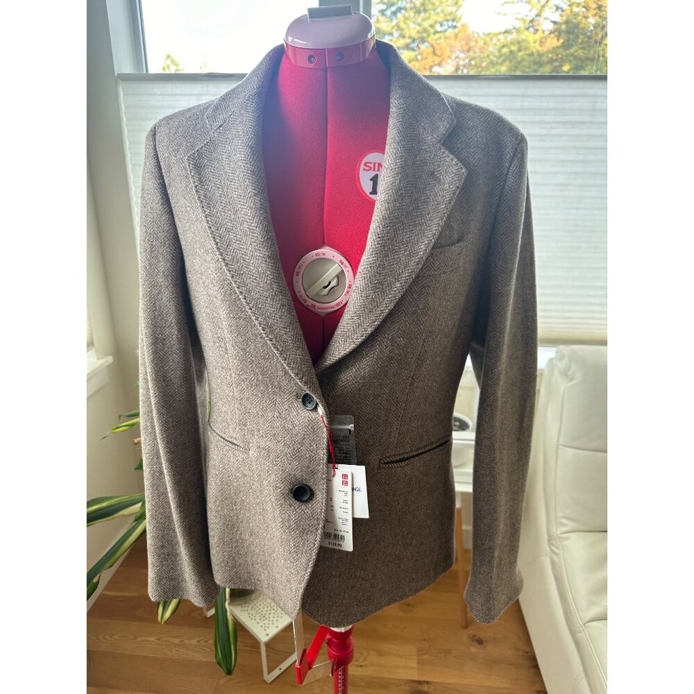 Inès de la Fressange x Uniqlo Women's Tweed Jacket NWT